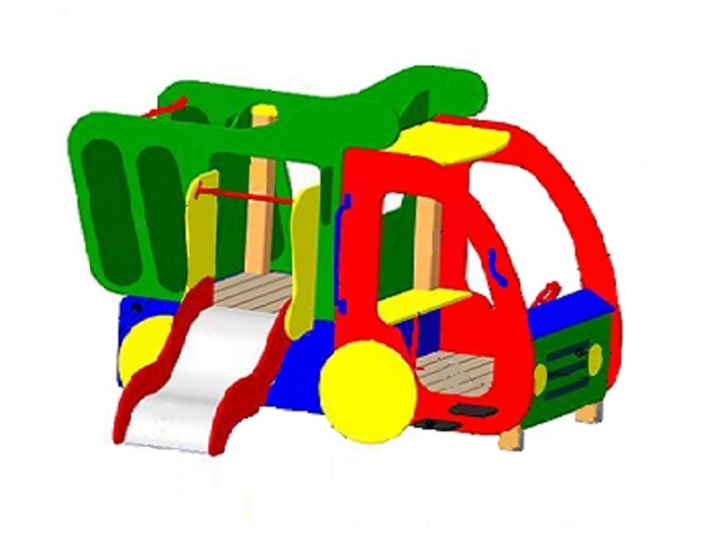 ИО-02.2 Игровое оборудование «Машинка с горкой на боку»