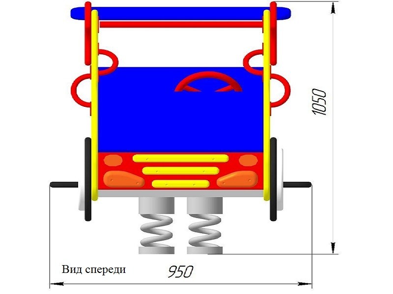 КБ-04.2 Качалка на двойной пружине