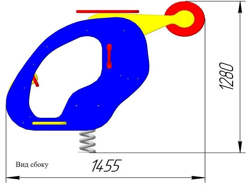 КБ-05 Качалка на пружине «Вертолет»