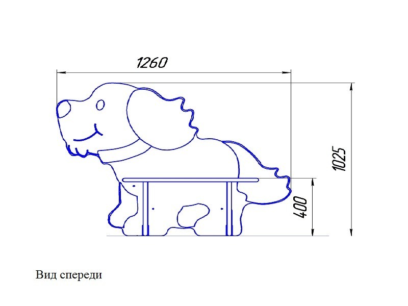 МФ-05.08 Лавочка детская «Щенок»