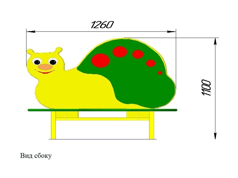 МФ-05.12 Лавочка детская «Улитка»