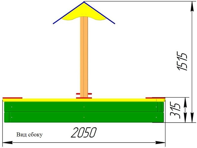 ПС-03 Песочница с навесом