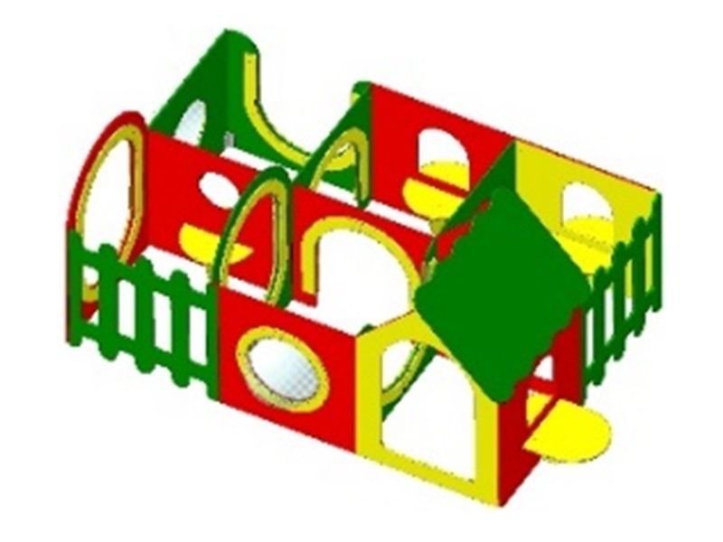ИО-05.4 Игровое оборудование «Лабиринт с иллюминатором» 6 секции