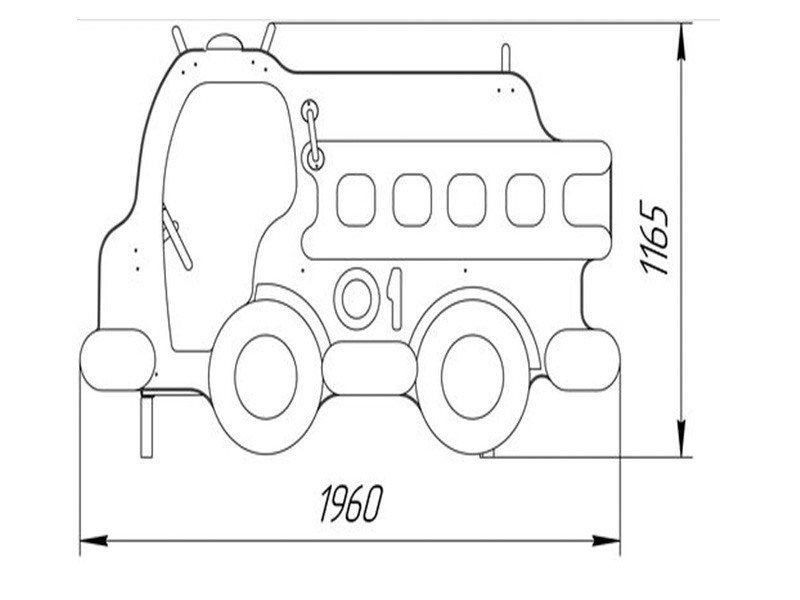 ИО-12.1 Игровое оборудование «Пожарная машинка»