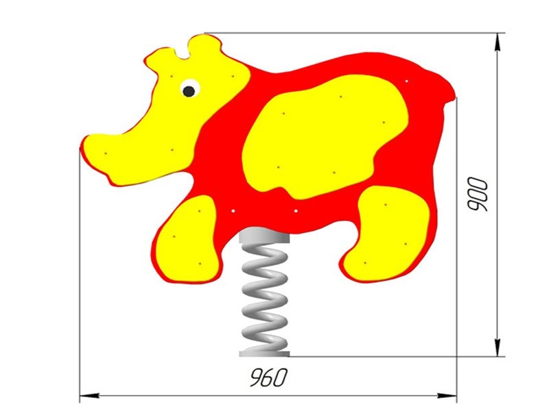 КБ-10 Качалка на пружине «Носорог»