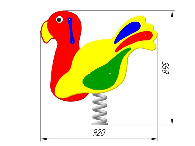 КБ-16 Качалка на пружине «Попугай»