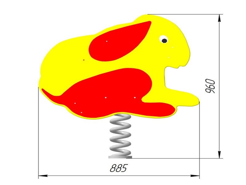 КБ-31 Качалка на пружине «Заяц»