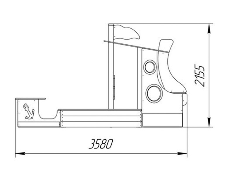 ПС-28 Песочница «Кораблик»