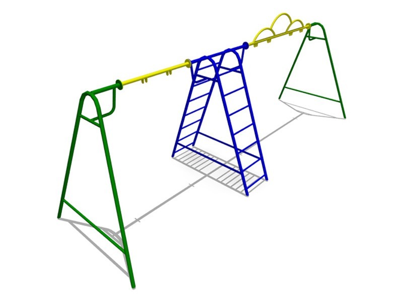 КЧ-06 Качели тройные без подвесов
