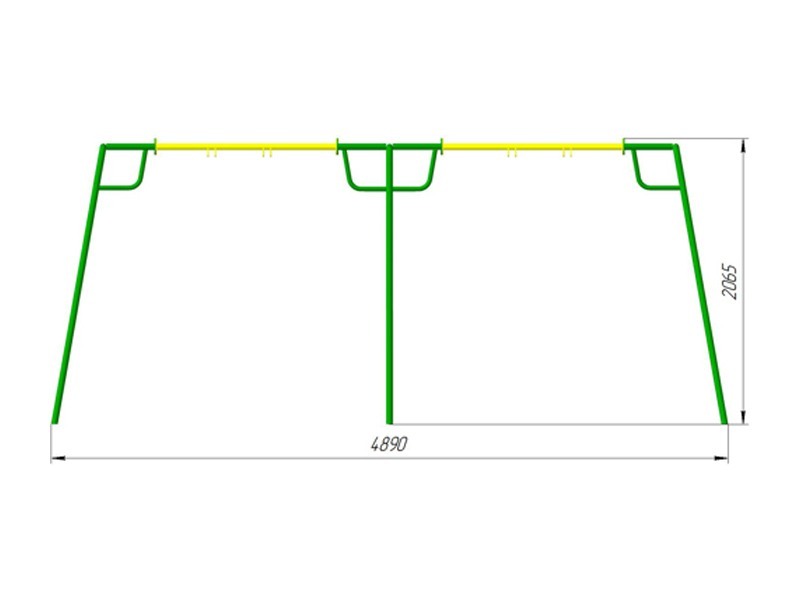 КЧ-03.1 Качели двойные без подвесов